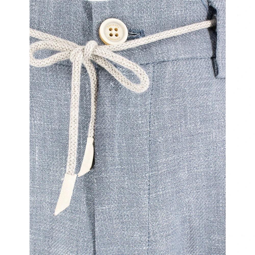 Eleventy Modern Fit Single-Breasted Pak Blue Heren