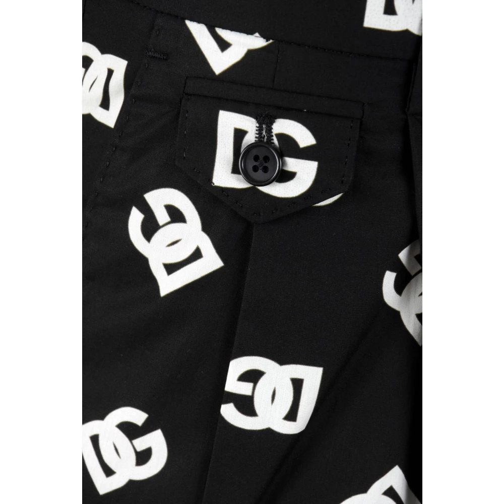 Dolce & Gabbana Logo Print Heren Broek Black Heren