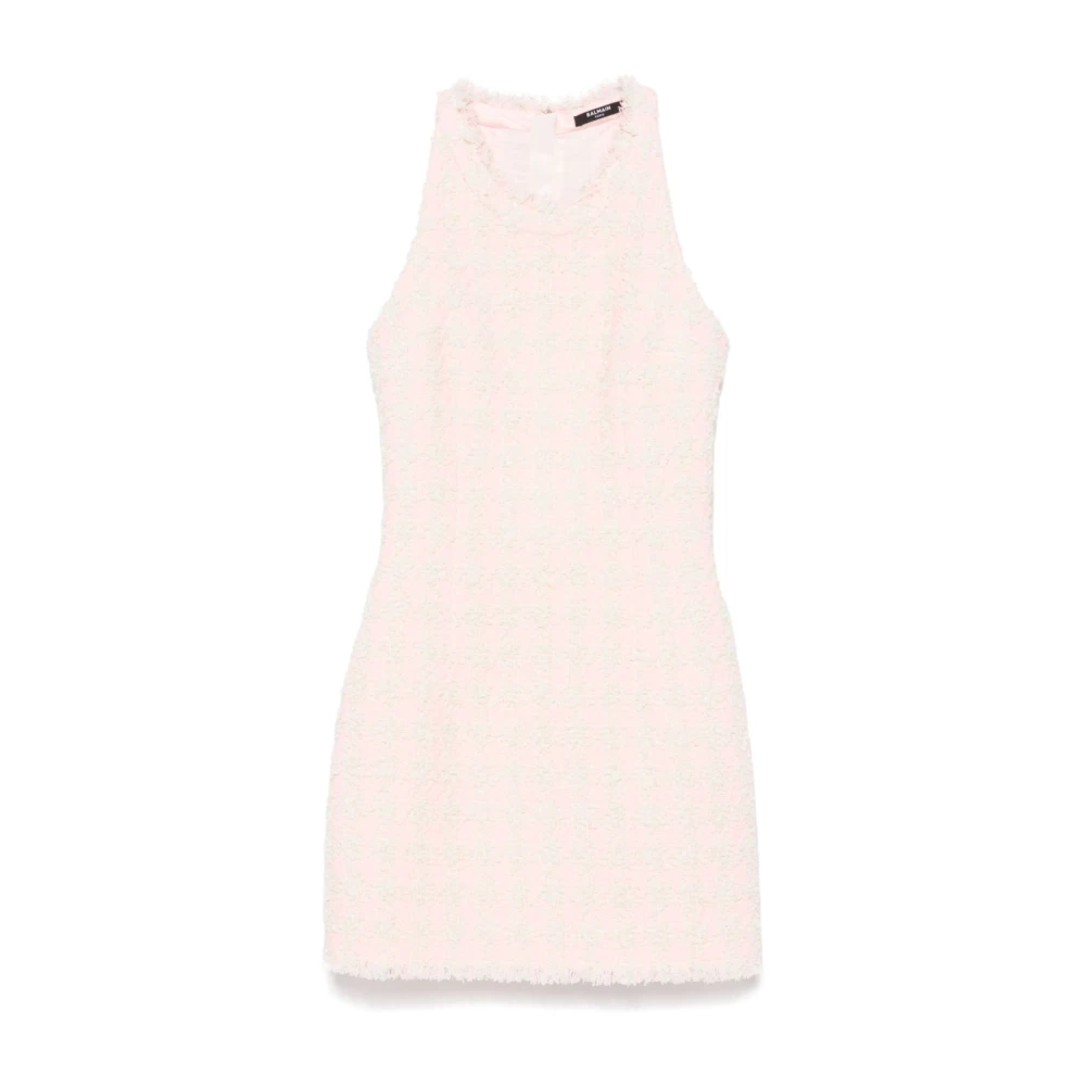 Balmain Roze Elegante Jurken Collectie Pink Dames