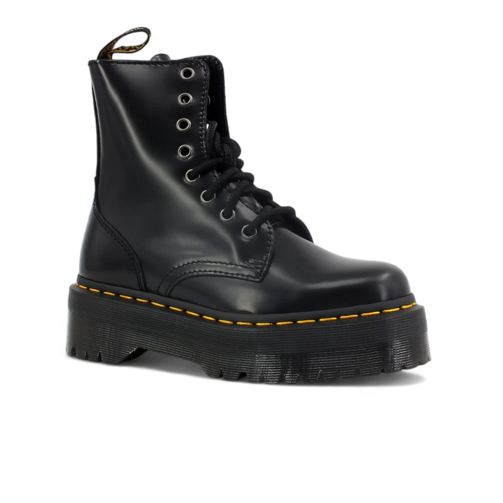 Dr. Martens Pelle Stivali Platform Jadon Scarpe Nero Taglia 40 - Immagine 9