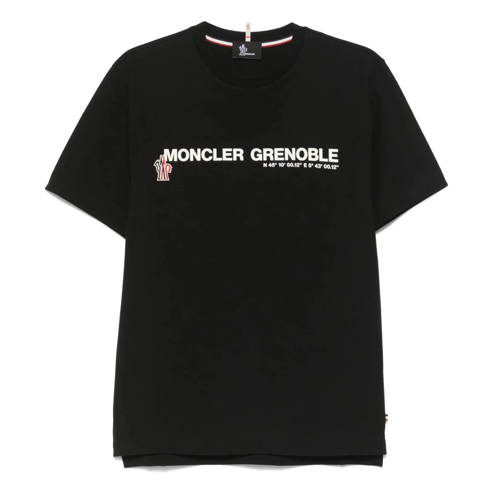 Moncler - Tops > T-Shirts - Black - Moncler - Modalova