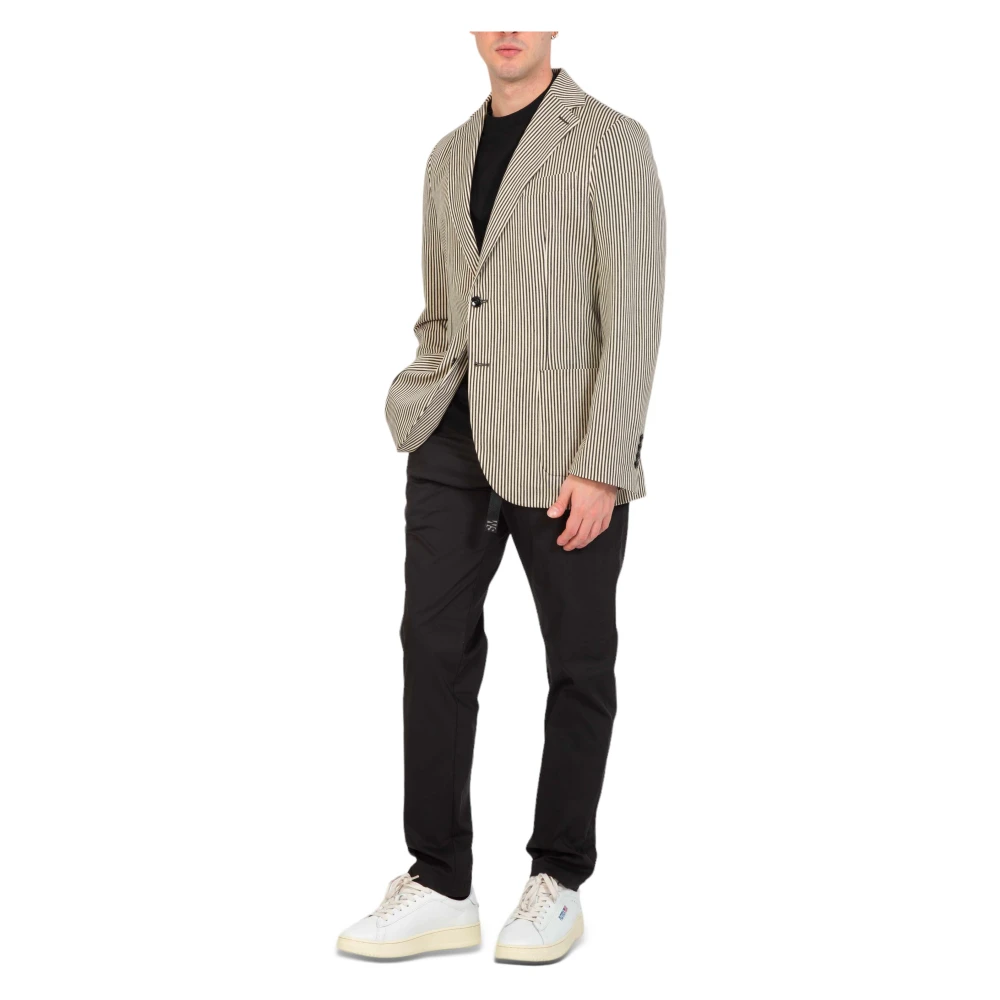 Circolo 1901 Pinstripe Blazer in Zwart Multicolor Heren