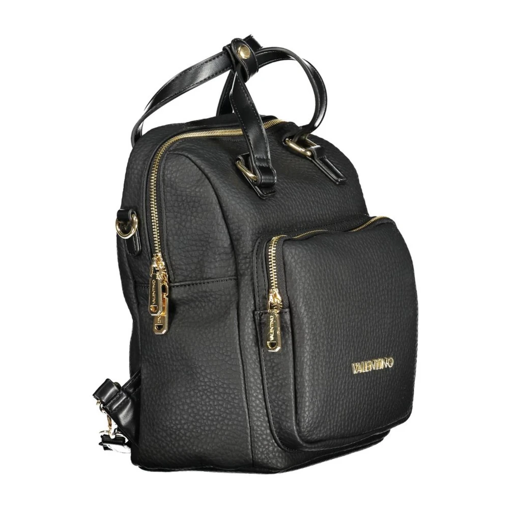 Valentino by Mario Valentino Stijlvolle Zwarte Polyethyleen Damesrugzak Black Dames