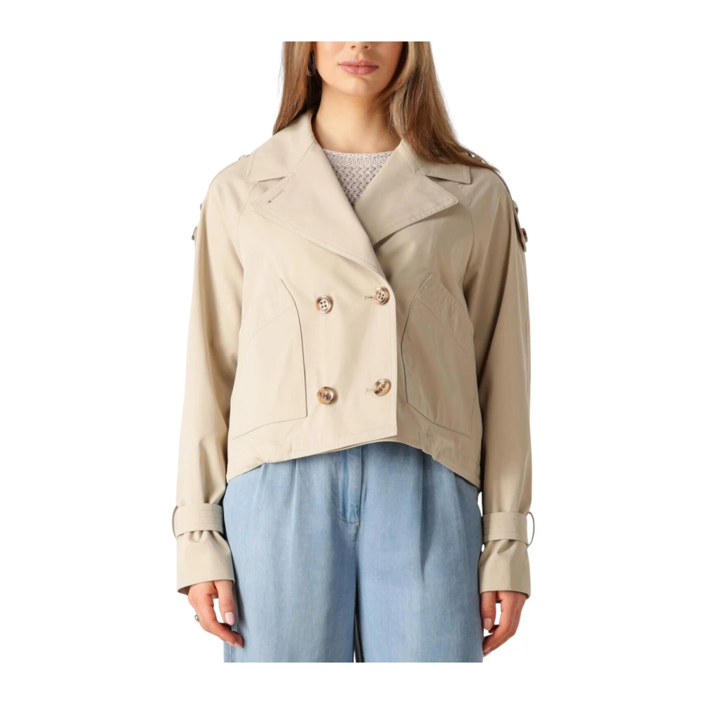 Beaumont Korte Trenchcoat in Beige Dames