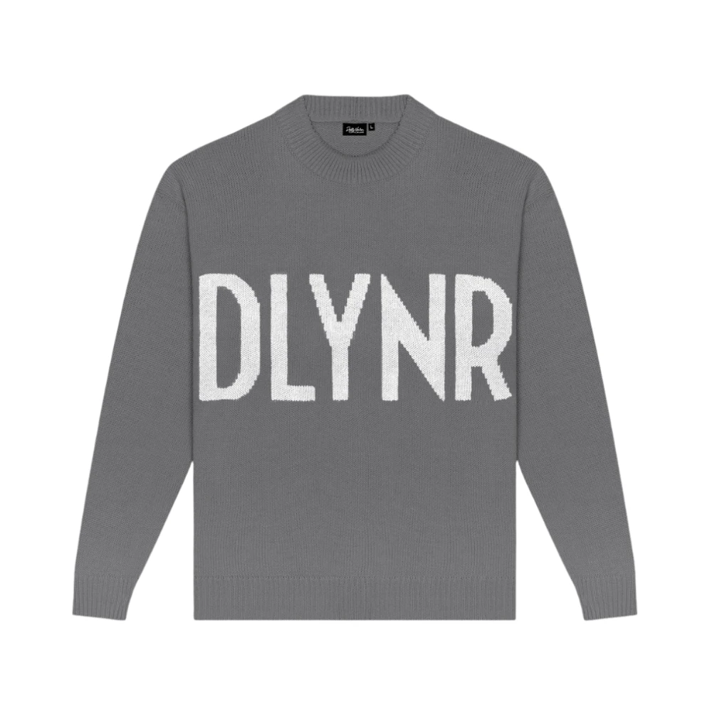 Dolly Noire Men's Gray Round-Neck Knitwear, S, Dlynr Jumper