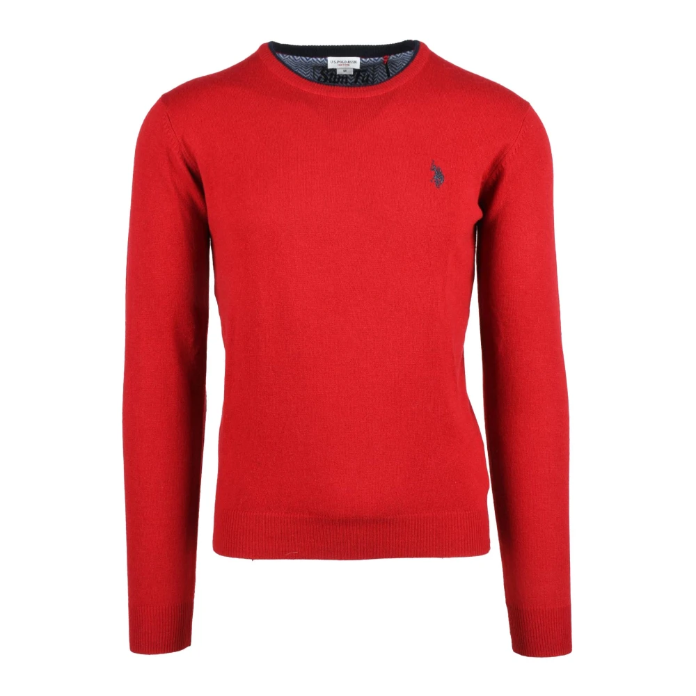 U.s. Polo Assn. Wolmix Kasjmier Trui Red Heren