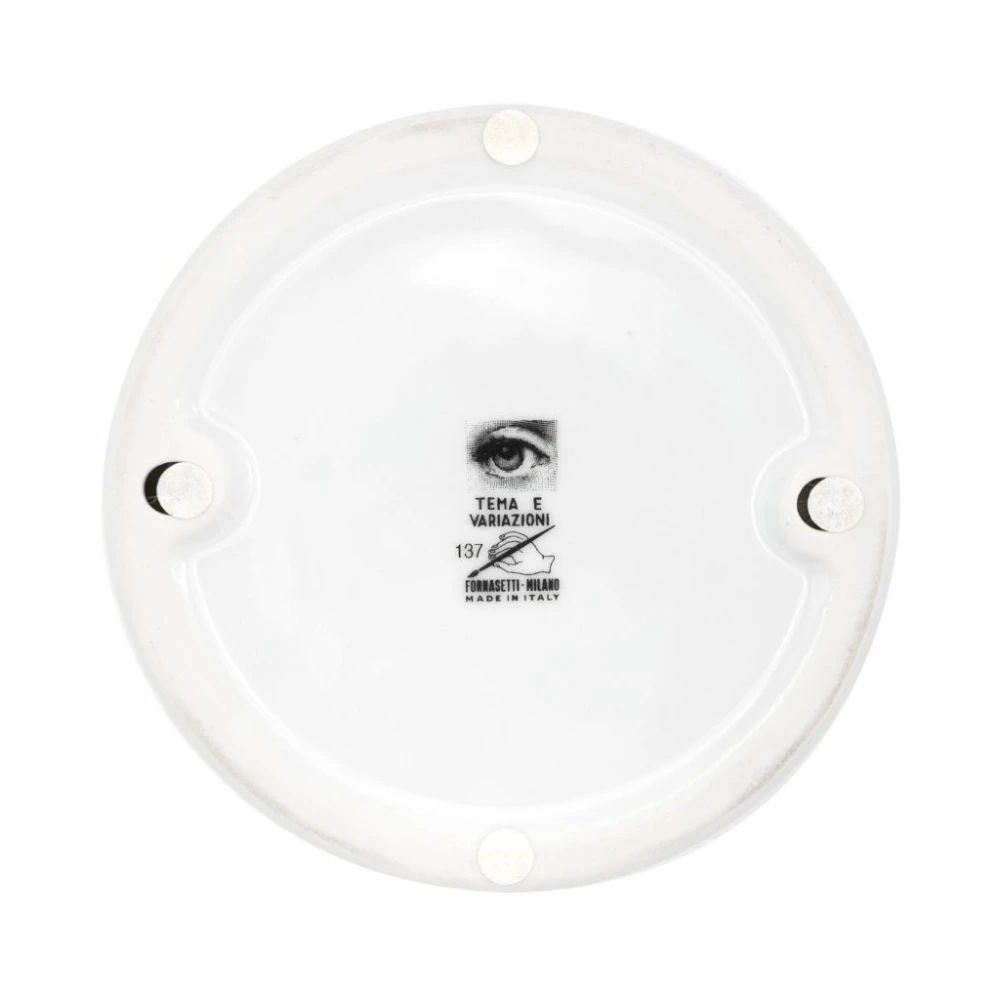 Fornasetti Zwarte Levende Asbak Tema e Variazioni Black Dames