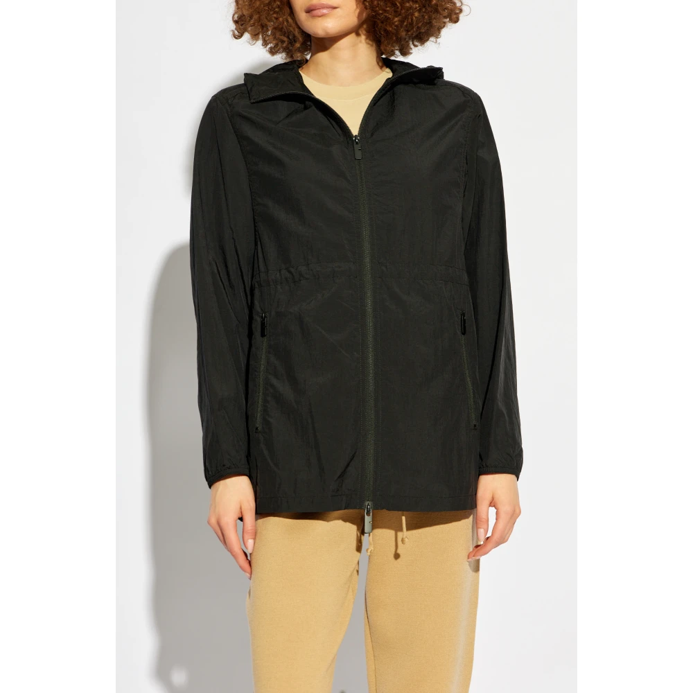 Burberry Lichtgewicht jas met capuchon Black Dames