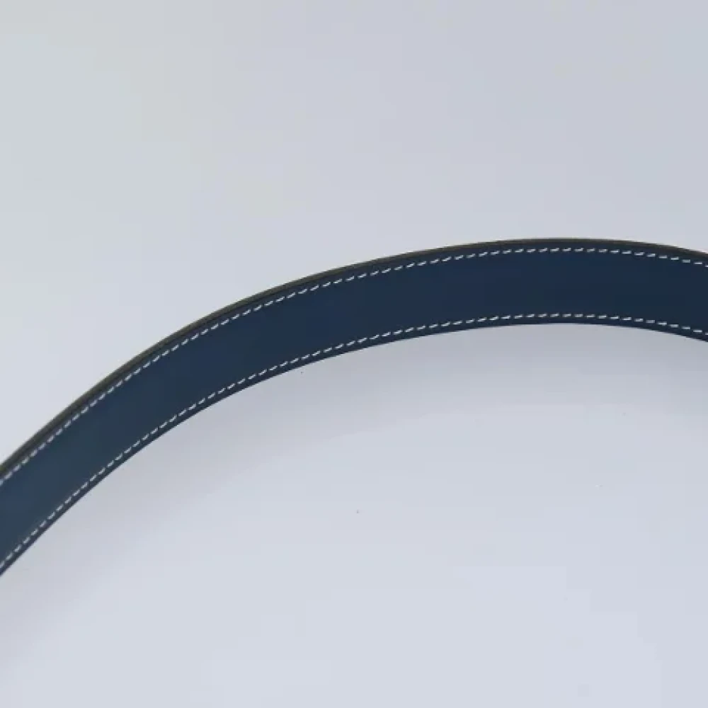Hermès Vintage Pre-owned Leather belts Blue Dames