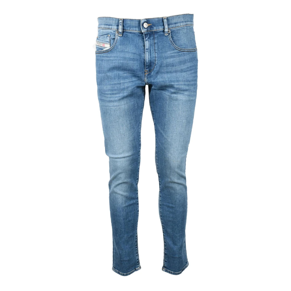 Diesel Klassieke Denim Jeans met Elastaanmix Blue Heren