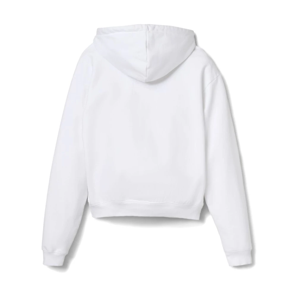Marc Jacobs Witte Katoenen Hoodie White Dames