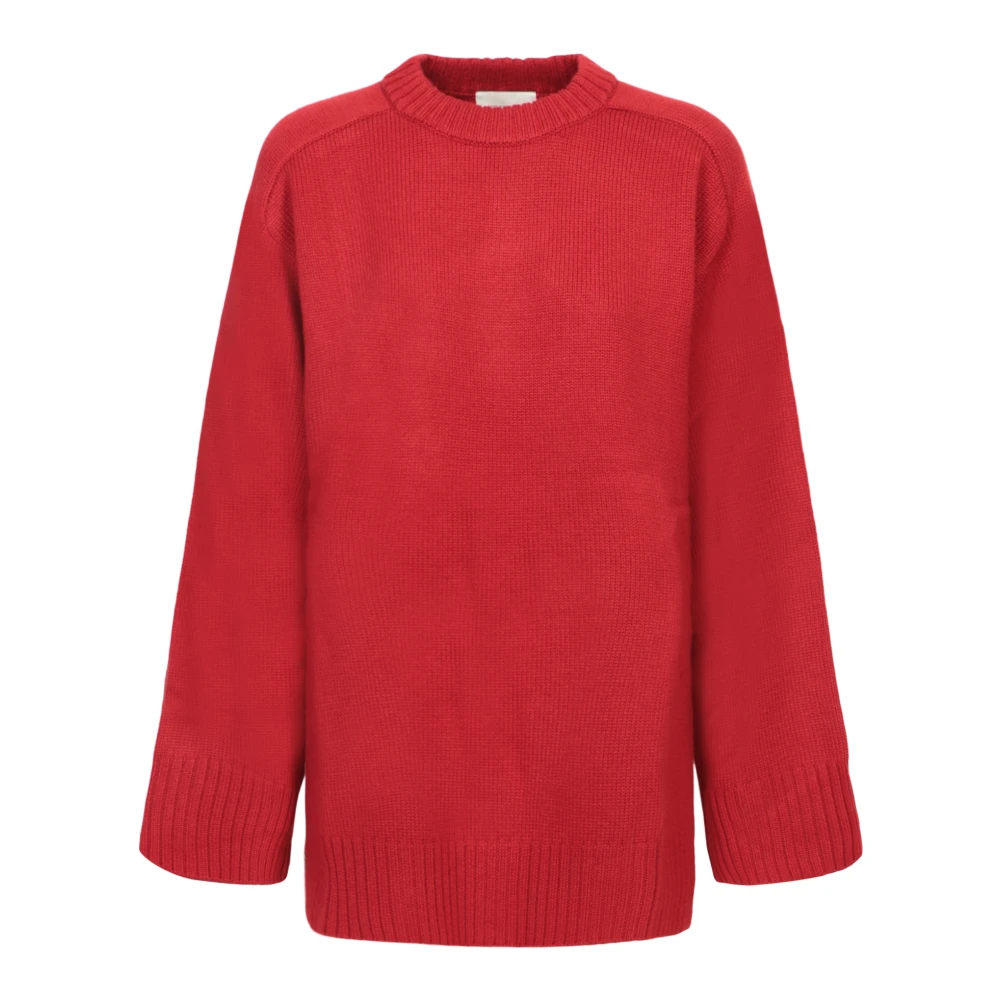 Loulou Studio Women's Brown Safi Round-Neck Knitwear