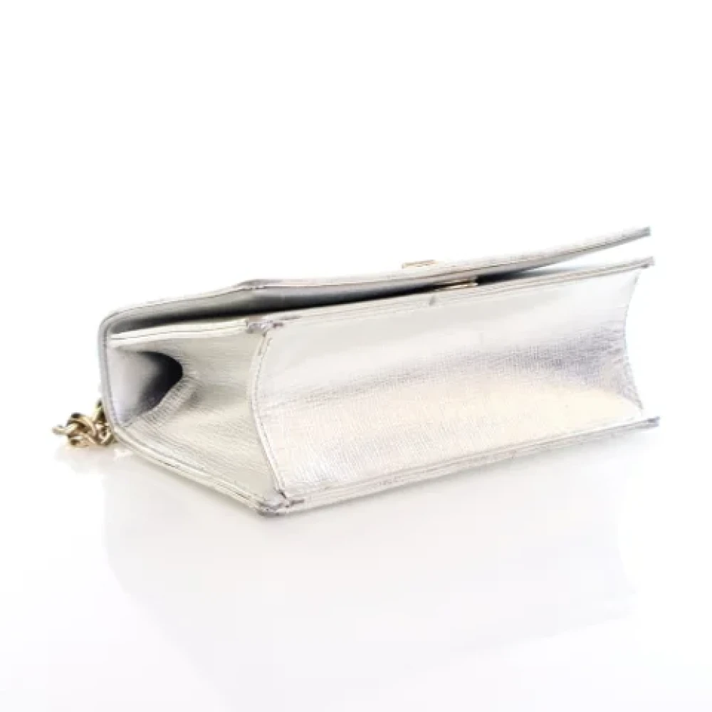 Dior Vintage Pre-owned Leather dior-bags Gray Dames