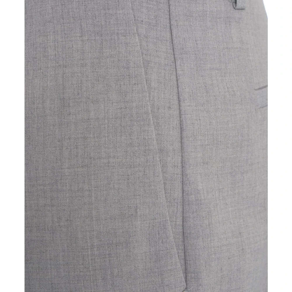 Ottod'Ame Grijze Geplooide Bermuda Shorts Gray Dames
