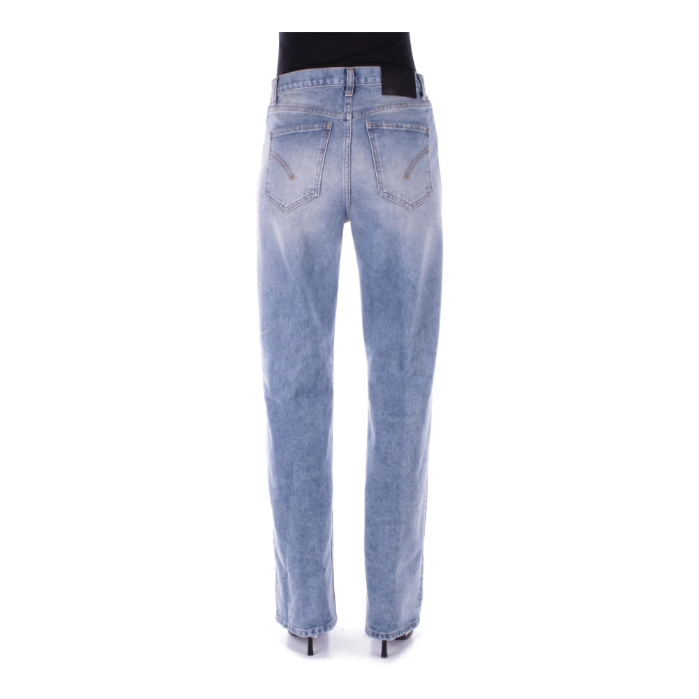 Dondup Denim Jeans met Logo Achterzak Blue Dames