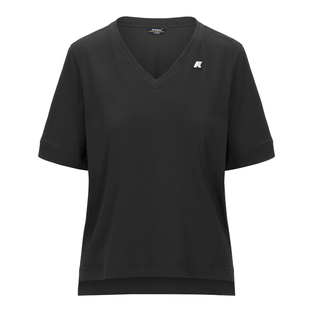 K-Way Women's Black T-Shirts, Xs, Leda Jersey