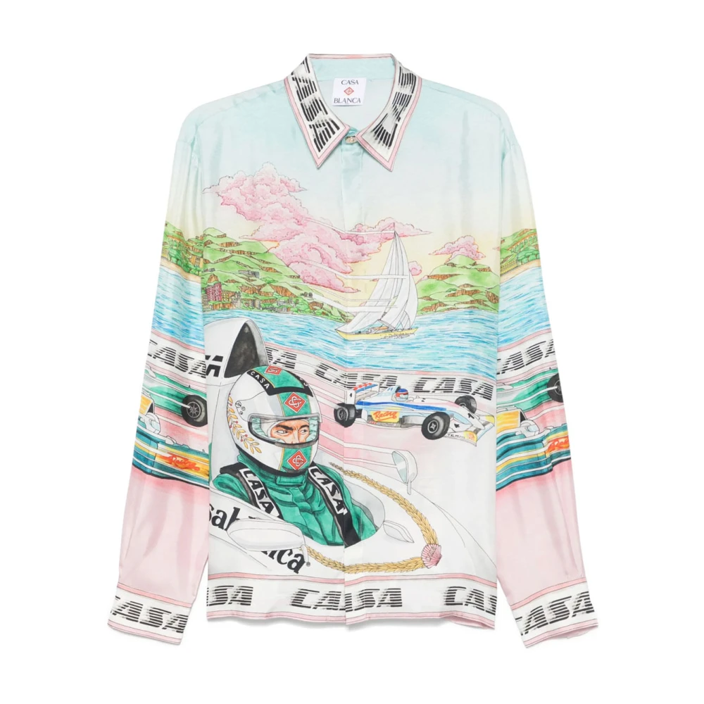 Casablanca Multicolor Casual Shirts, Male, M, Stylish Shirt With Mpf25sh02103ex Design