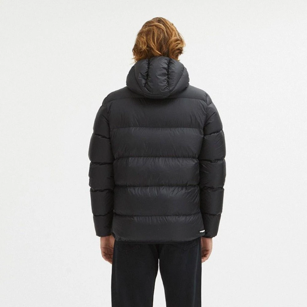 Centogrammi Hooded donsjack in zwart Black Heren