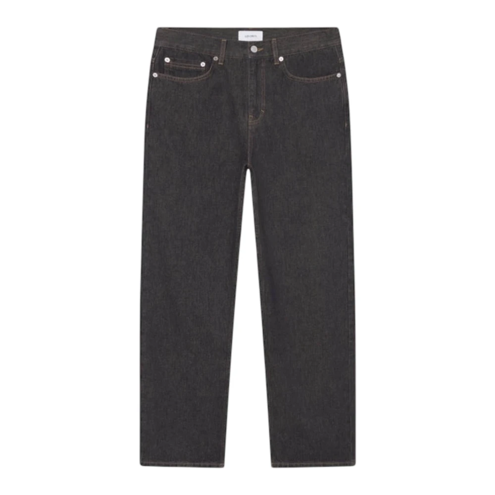 Les Deux Men's Black Straight Fit Jeans, W30, Roi Straight Jeans