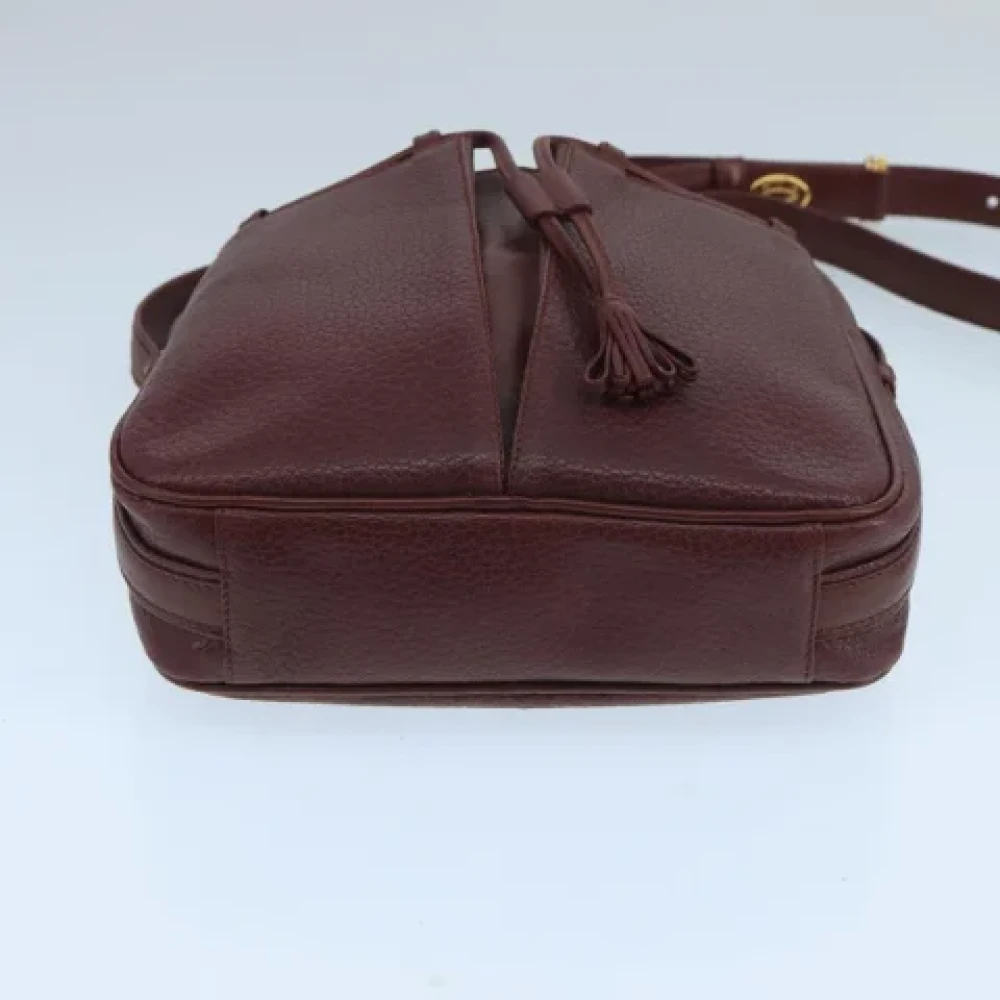 Cartier Vintage Pre-owned Leather shoulder-bags Red Dames