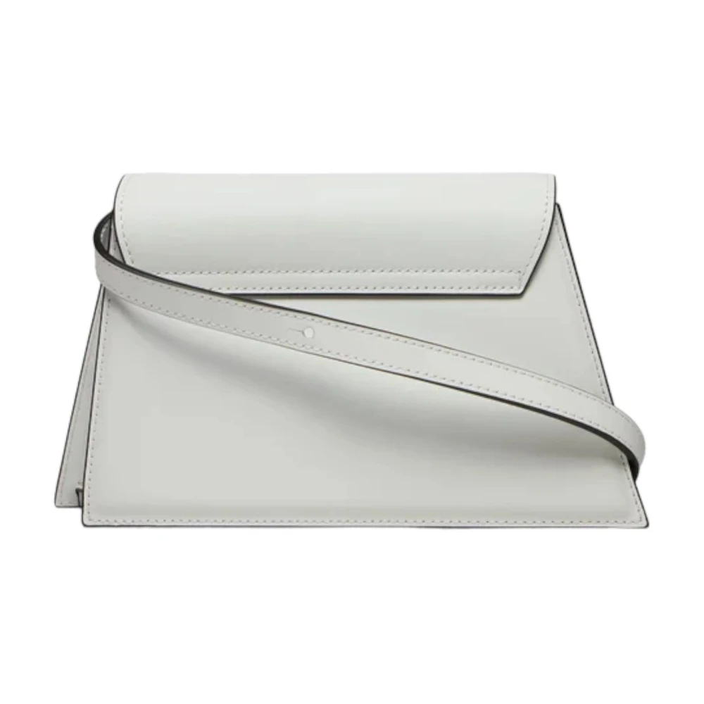 PATRIZIA PEPE Stijlvolle Leren Dames Tas White Dames