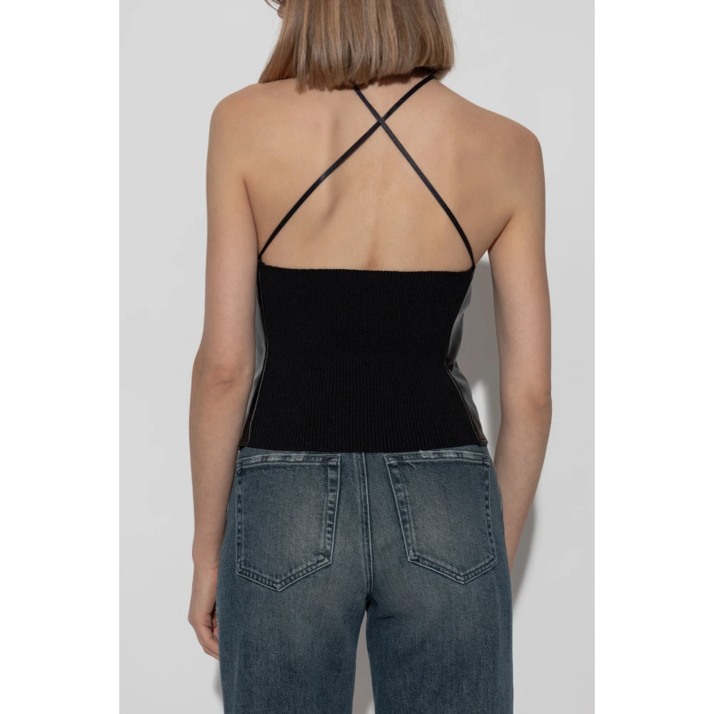 Diesel Top L-Luvia Black Dames