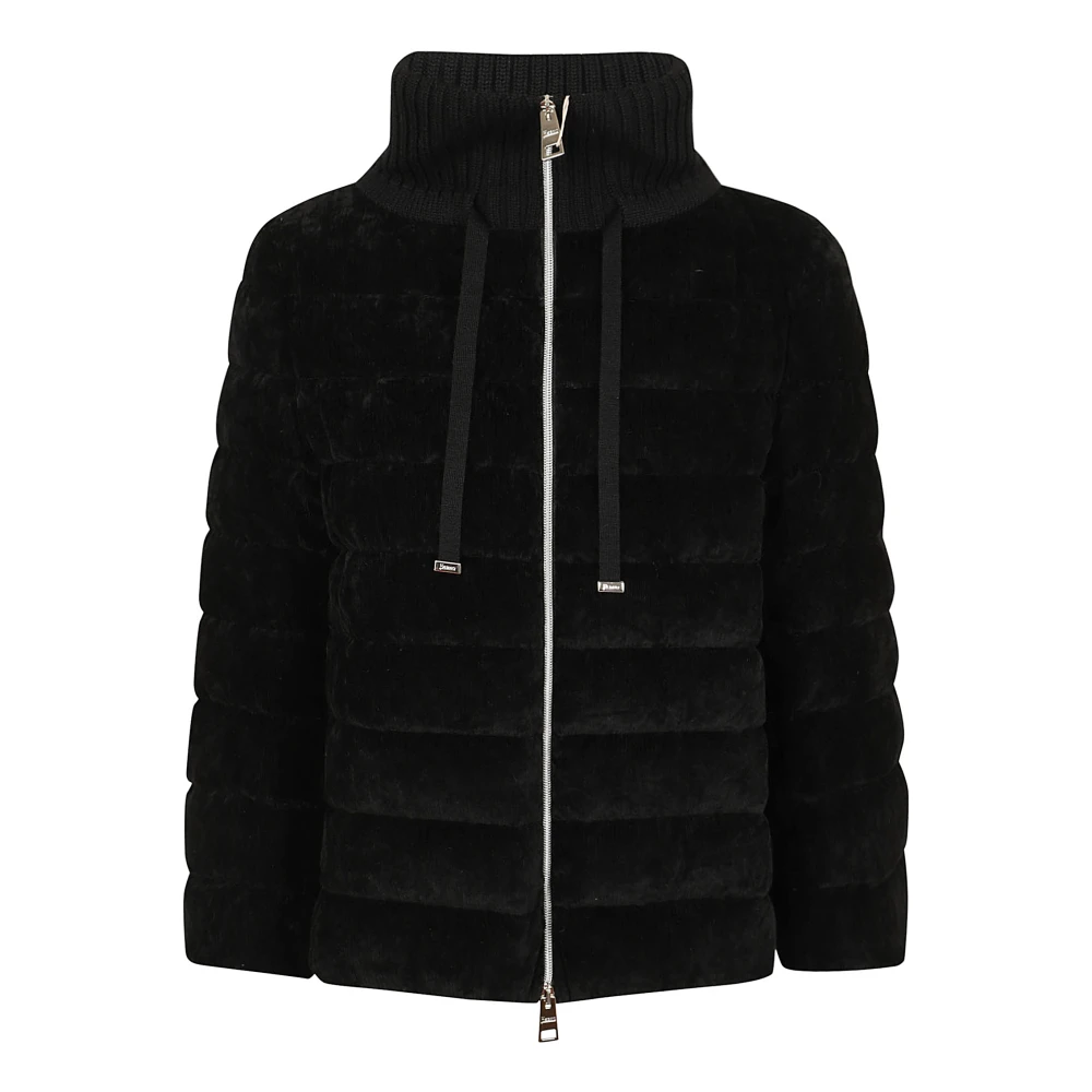 Herno Zwarte jas voor vrouwen Aw24 Black Dames