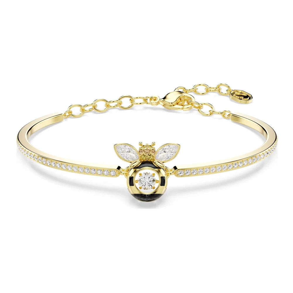 Swarovski Idyllia Armreif, Verschiedene Schliffe, Biene, 18K Goldbeschichtet Mehrfarbig - Bild 2