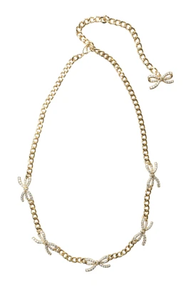 Crystal Bow Necklace