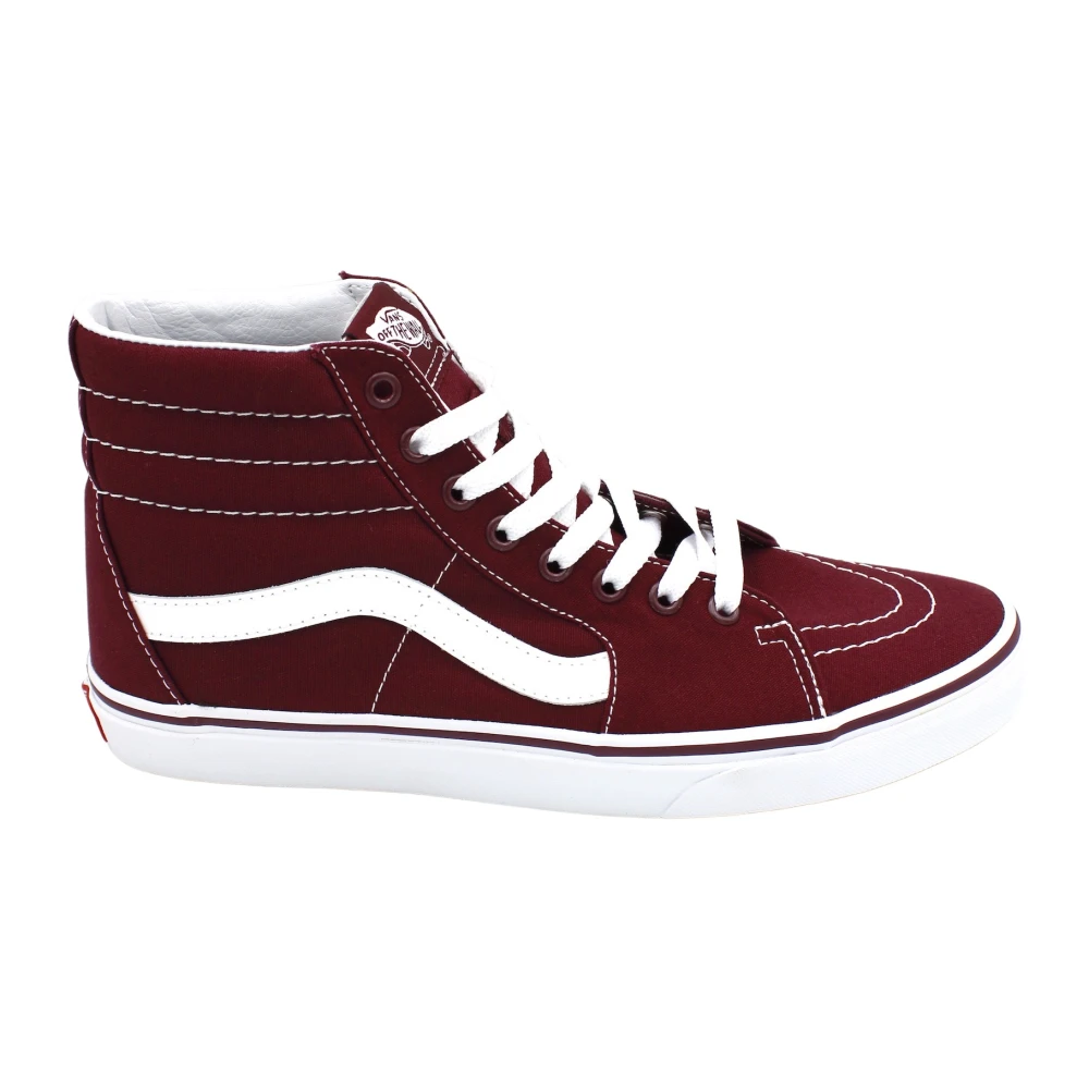 Vans Canvas Hoge Top Rubberen Zool Schoenen Dames Schoenen Rood