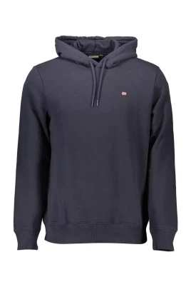 Blå Hoodie med Logotyp
