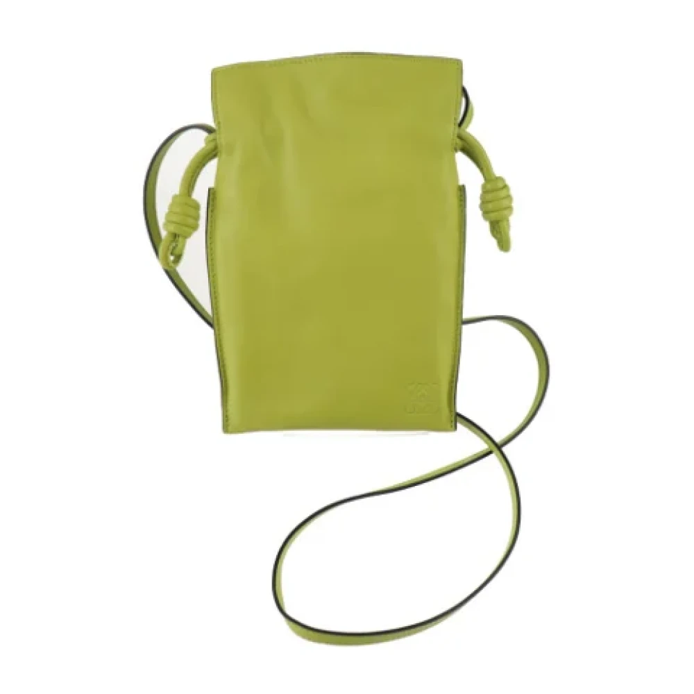 Loewe Pre-owned Fabric shoulder-bags Green Dames