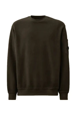 Grön Rund Hals Sweatshirt Hoodie