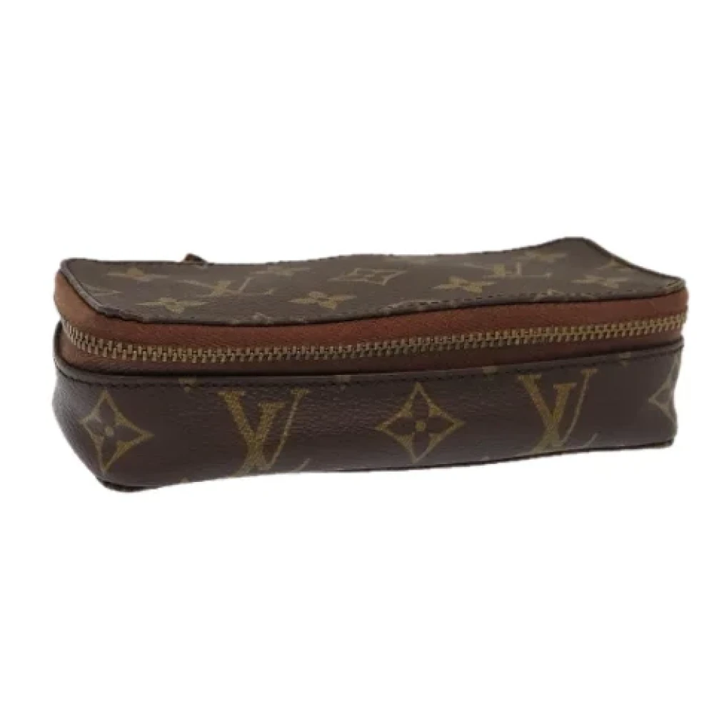 Louis Vuitton Vintage Pre-owned Canvas pouches Brown Dames