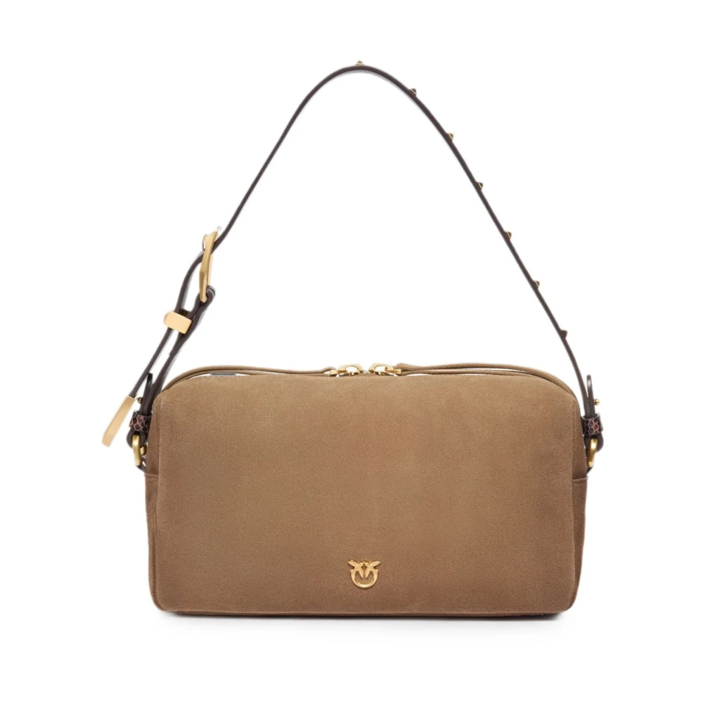 Pinko Bauletto Trittico - Female - Shoulder Bags - Brown - One Size - Bags