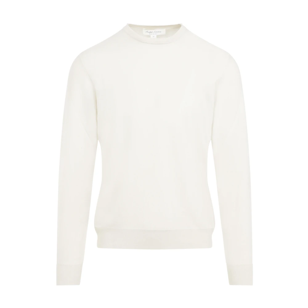 Ralph Lauren Kasjmier Crewneck Pullover Sweater Beige Heren