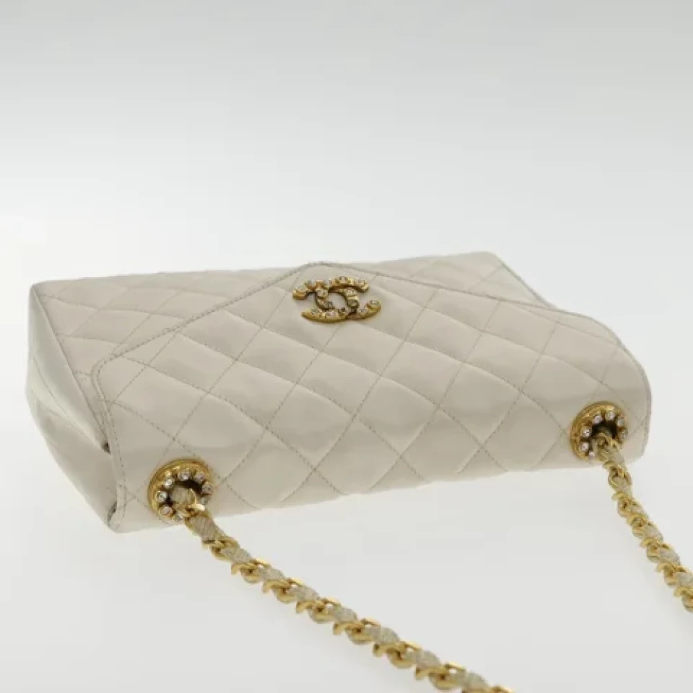 Chanel Vintage Pre-owned Satin chanel-bags White Dames