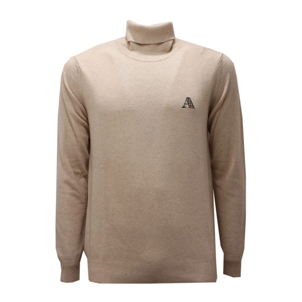 Aquascutum Men's Beige Turtlenecks, Xl, Turtleneck Jumper