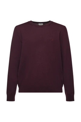 Ulltröja med broderat monogram