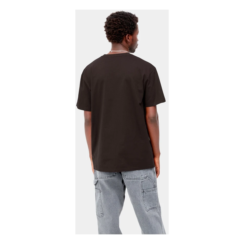 Carhartt WIP Minimalistisch Chase T-Shirt Brown Heren