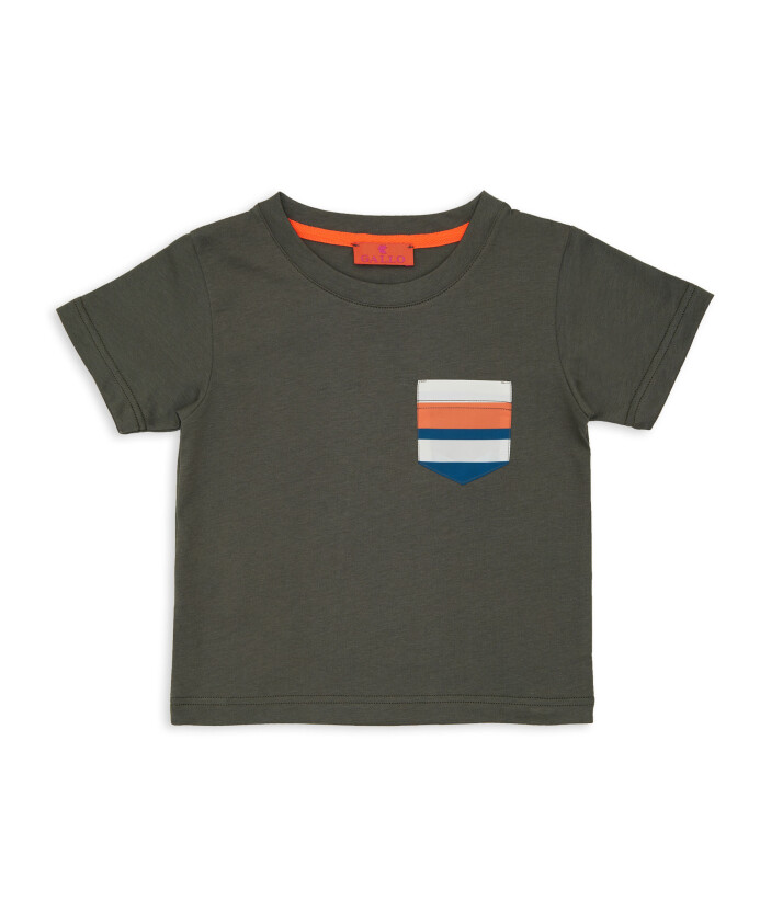 t-shirt-en-coton-vert-uni-pour-enfant-avec-poche-poitrine-a-rayures-multicolores