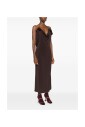 robe-midi-florale-marron