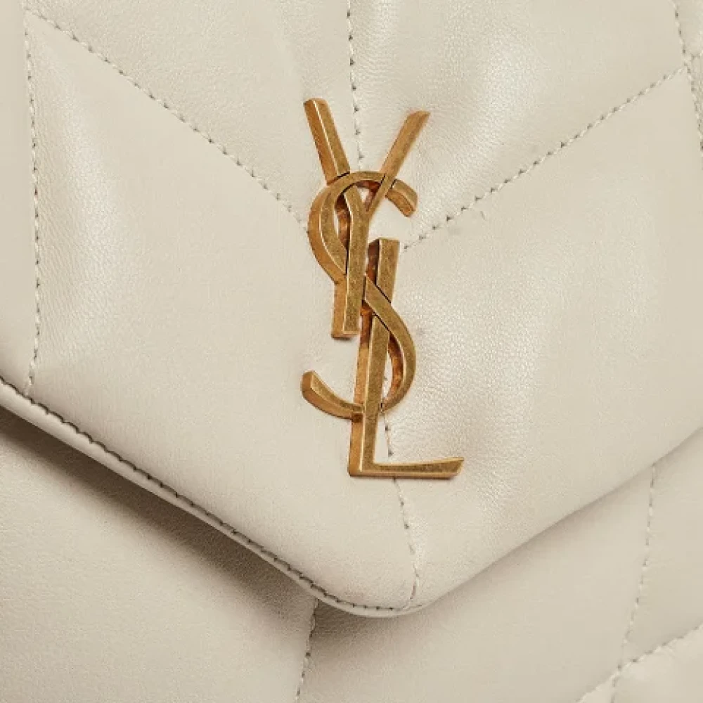 Yves Saint Laurent Vintage Pre-owned Leather shoulder-bags White Dames