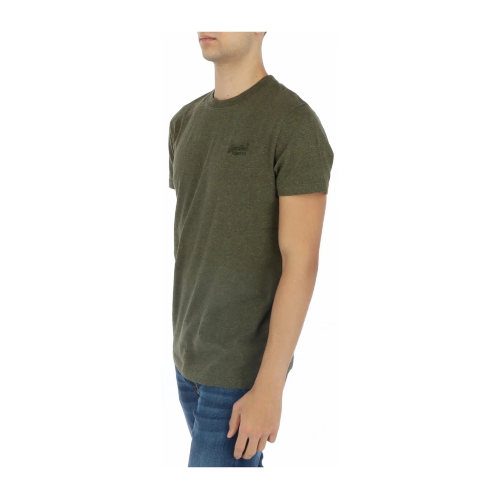 Superdry T-Shirts Green Heren