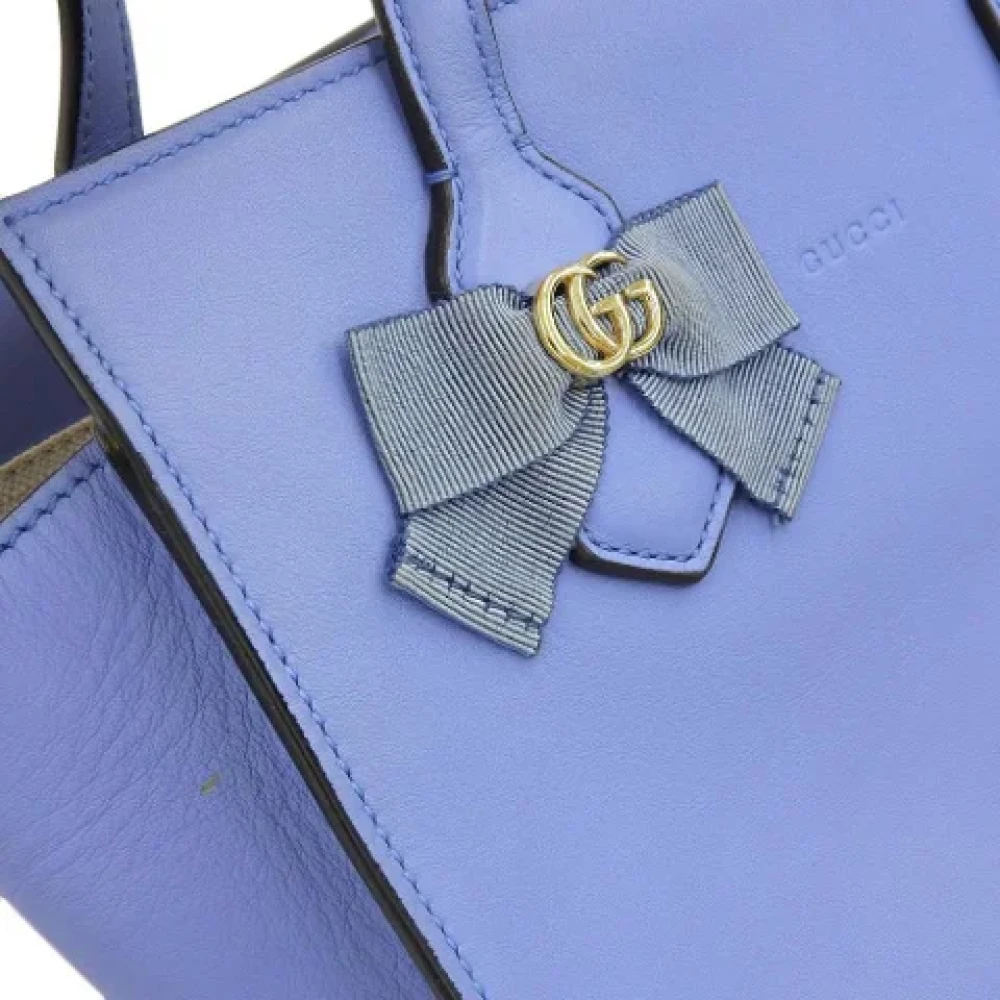 Gucci Vintage Pre-owned Fabric gucci-bags Blue Dames