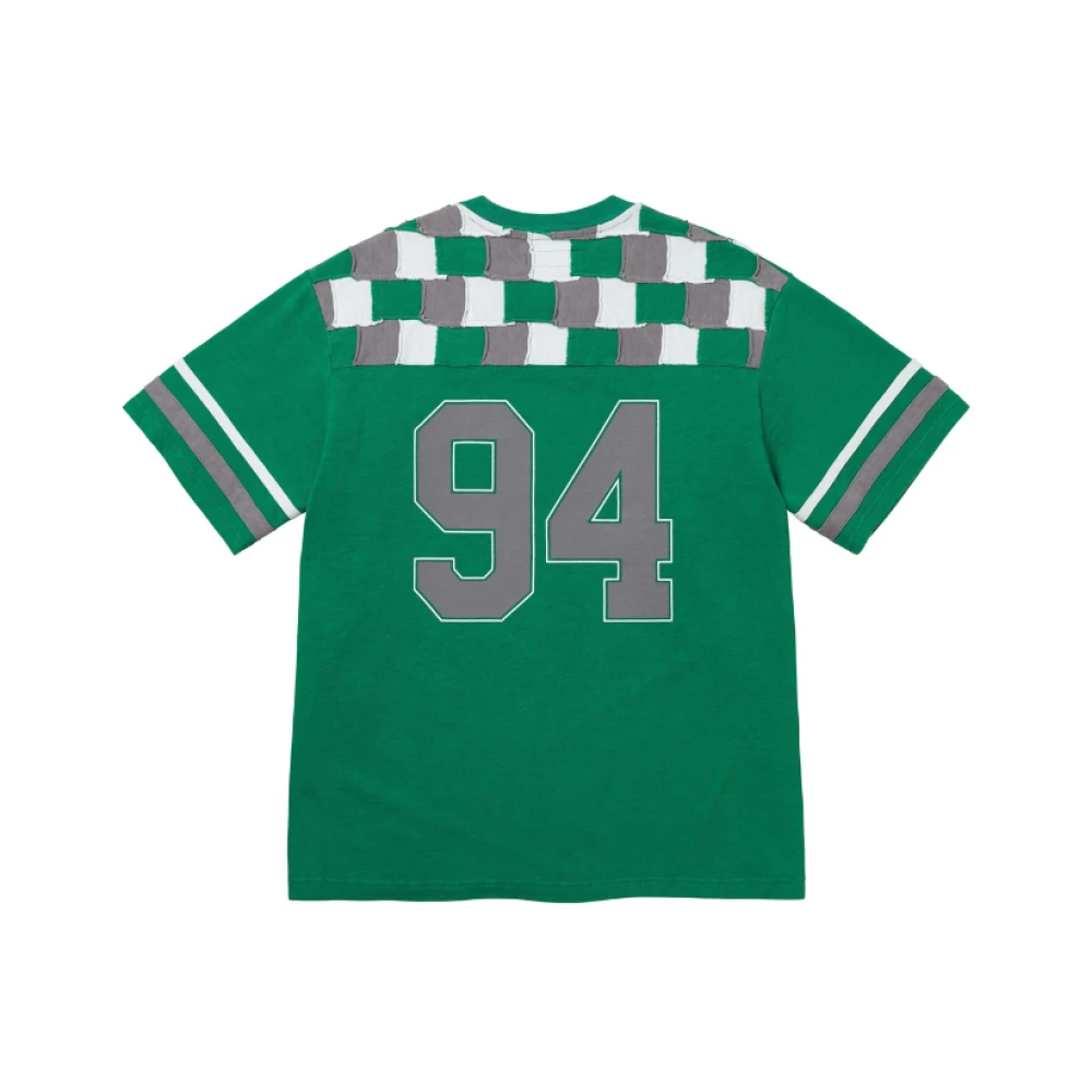 Supreme Groene Patchwork Yoke T-shirt Green Heren