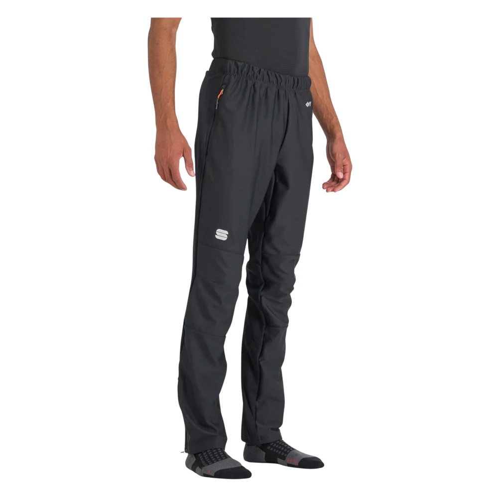 Sportful Zwarte Short Zip Squadra Pant Black Heren