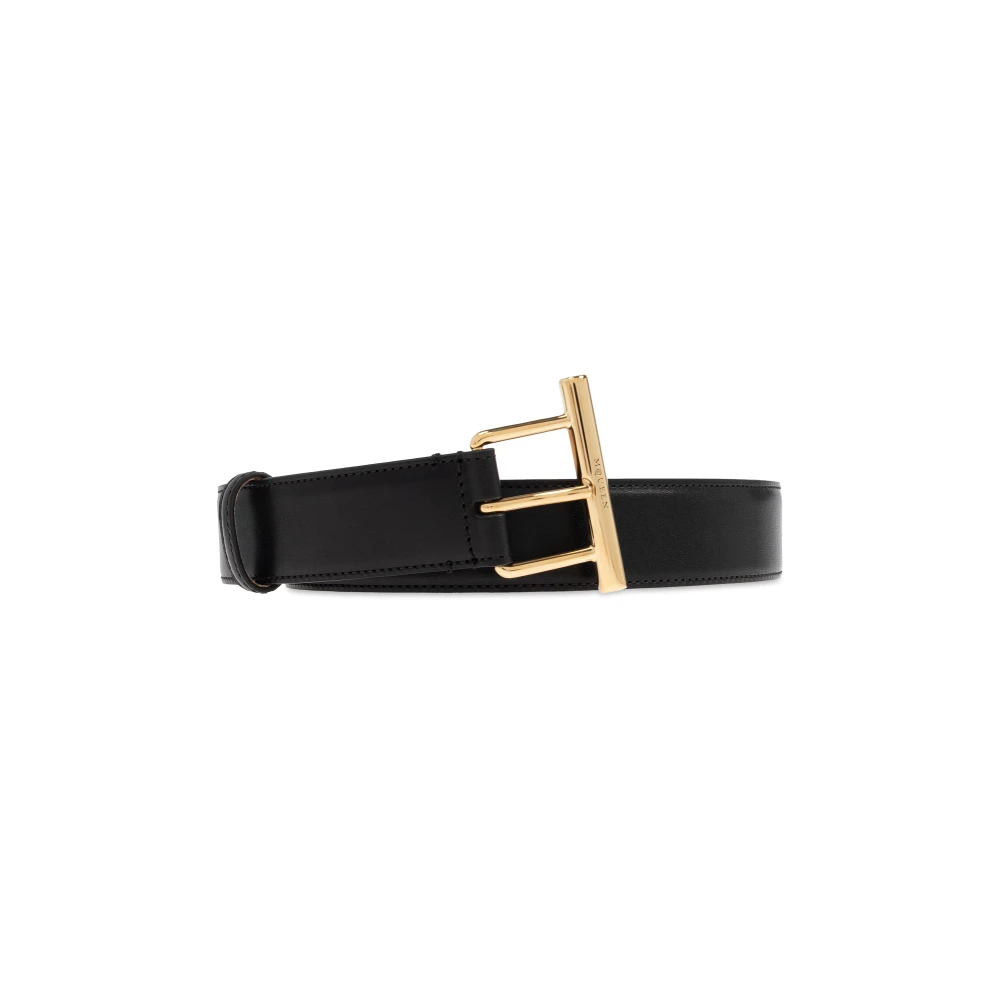 alexander mcqueen Leren riem Black Dames