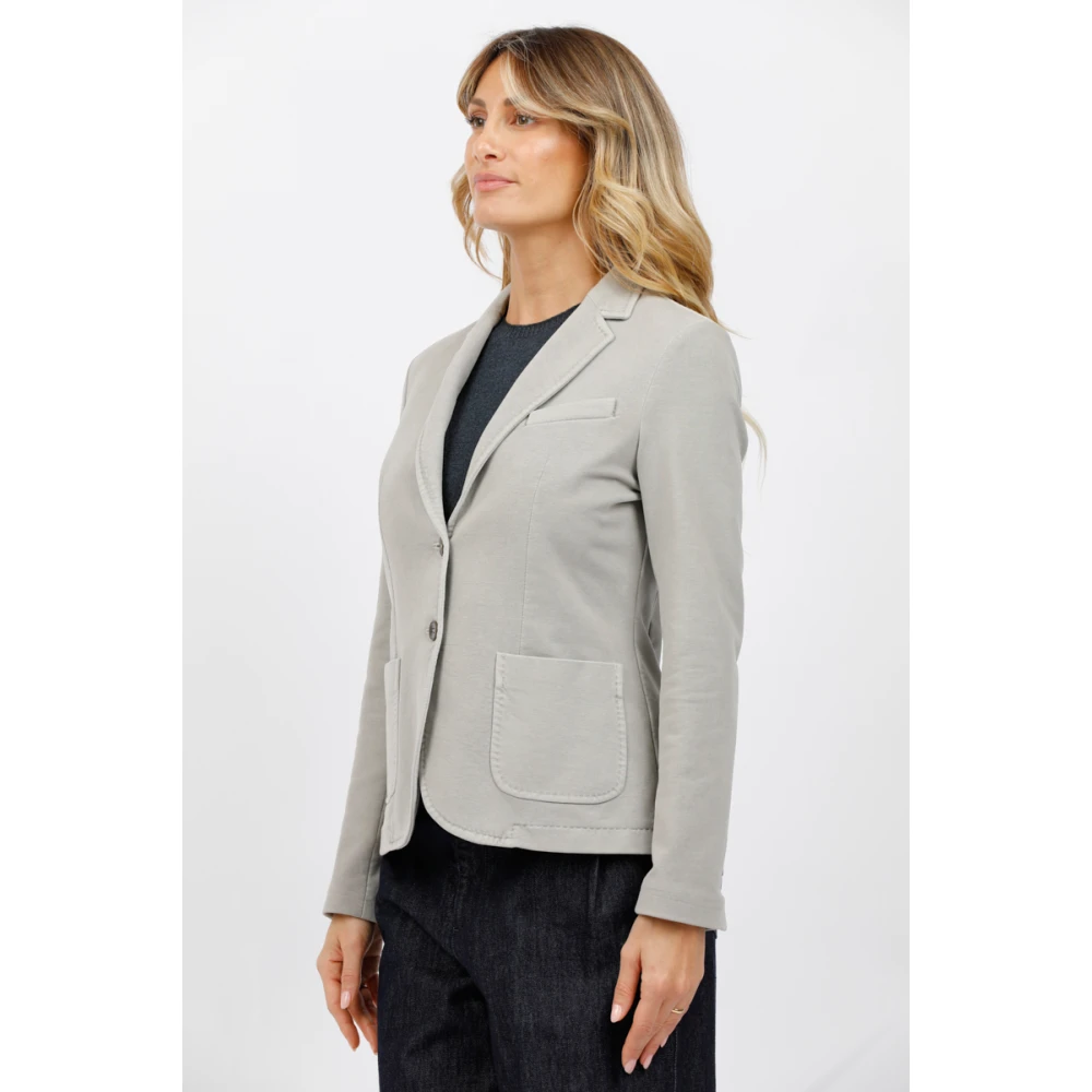 Circolo 1901 Slim Fit Fleece Jas Gray Dames