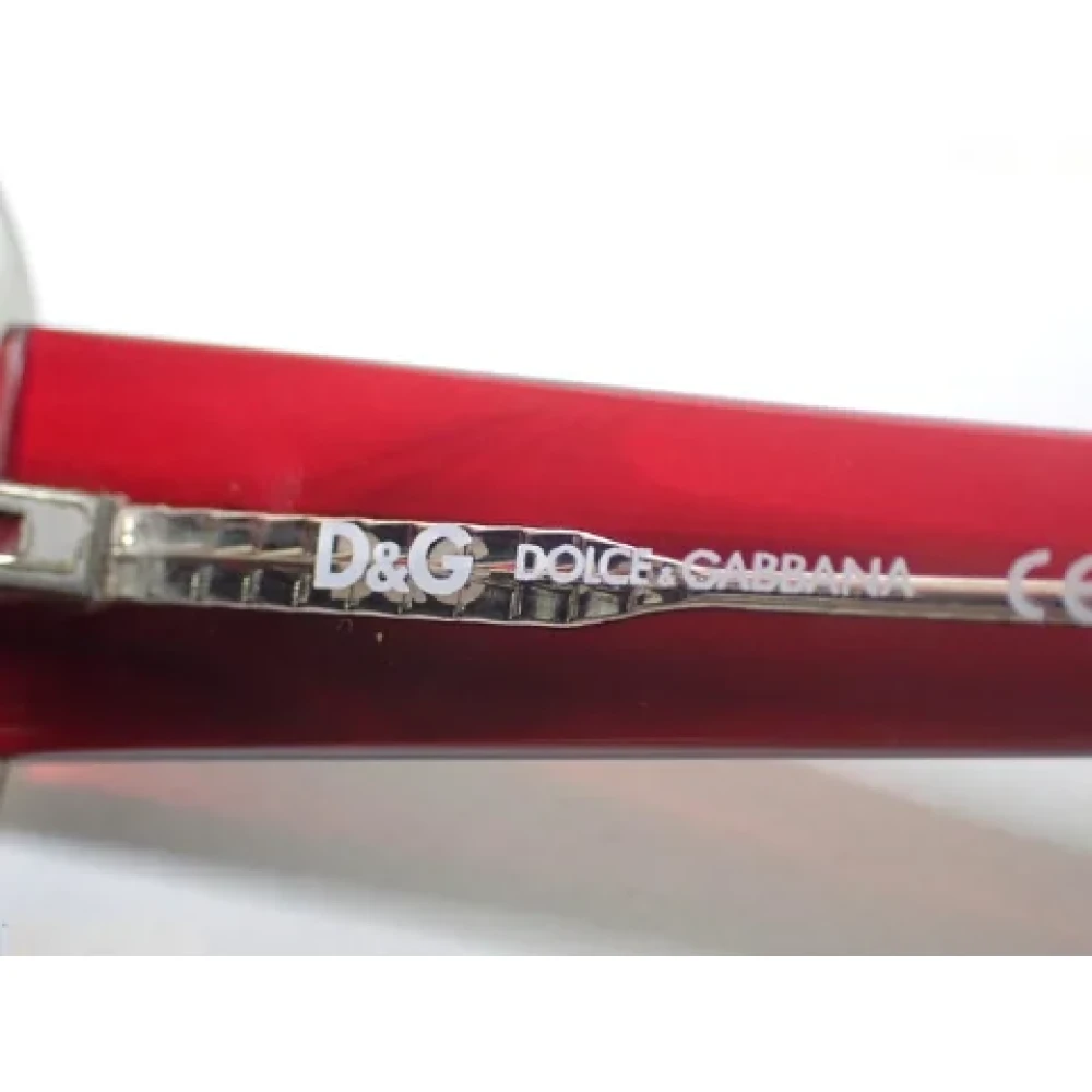 Dolce & Gabbana Pre-owned Plastic sunglasses Red Dames